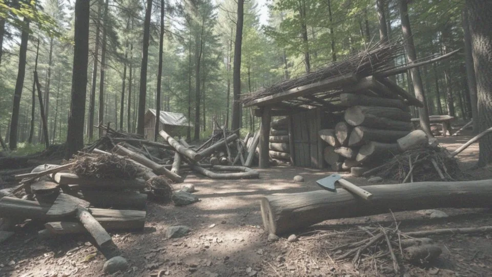 Jak wygląda proces budowy schronienia i fortecy w Sons of the Forest?